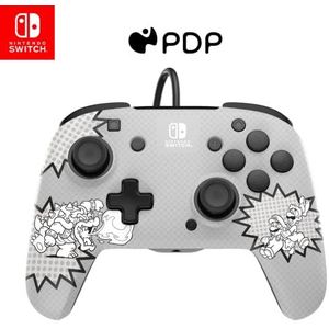 PDP Rematch Bedrade Controller (Switch OLED, Nintendo), Controller, Grijs