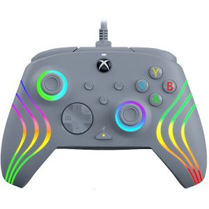 PDP AFTERGLOW XBX WAVE WIRED Controller GREY for Xbox Series X|S, Xbox One, Officially Licensed