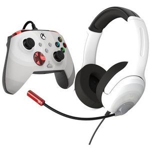 PDP - Radial White Rematch - Gaming Controller - Rood, Wit - Verbeterde Functies, Programmeerbare Achterknoppen