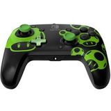 PDP Rematch - Bedrade Nintendo Switch Controller - Glow in the Dark - 1-Up Mushroom