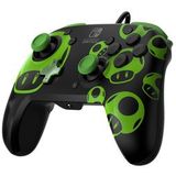 PDP Rematch - Bedrade Nintendo Switch Controller - Glow in the Dark - 1-Up Mushroom