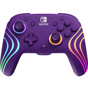 PDP Afterglow Wave (Nintendo, Switch OLED), Controller, Paars