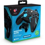 PDP Gaming Rematch Bedrade Controller - Titan Steel Glow in the Dark - Xbox Series X|S