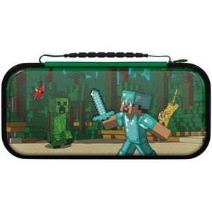 REALMz™ Travel Case - Minecraft Forest Battle - Glow in the Dark (Nintendo Switch)