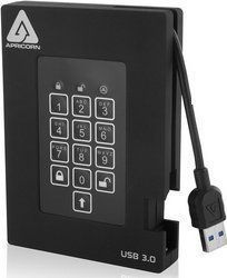 Apricorn - Aegis Fortress - Externe SSD - Zwart - 256GB - USB 3.0