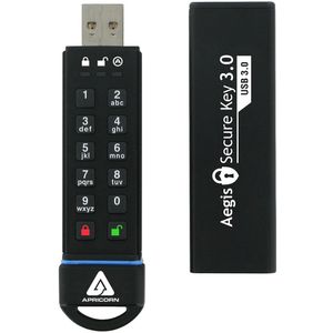 Apricorn - Aegis Secure Key 3.0 - USB-flashstation - 240 GB