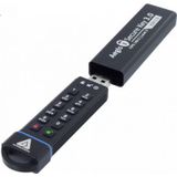 Apricorn - Aegis Secure Key 3.0 - USB-stick - Zwart - 30 GB - IP68 Waterdicht, 256-Bit AES Versleuteling