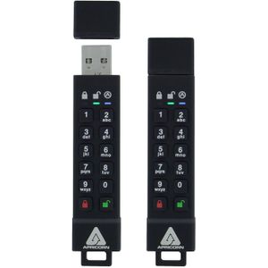 Apricorn - Secure Key ASK3z - USB-stick - 64GB - 256-bit AES Hardware Encryptie