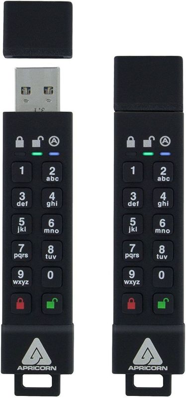 Apricorn - Secure Key ASK3z - USB-stick - 64GB - 256-bit AES Hardware Encryptie