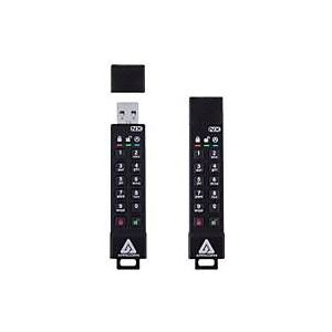 Apricorn - ASK3-NX - USB-stick - Zwart - 16GB - Hardwarematige 256-bit AES XTS-versleuteling