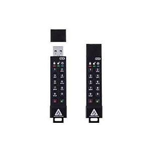 Apricorn - ASK3-NX - USB-stick - Zwart - 32GB - Hardwarematige 256-bit AES XTS-versleuteling