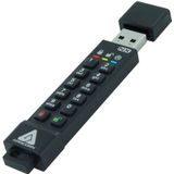 Apricorn - SecureKey 3NX - USB-stick - Zwart - 64 GB, 256-Bit-AES-XTS-encryptie, USB 3.1