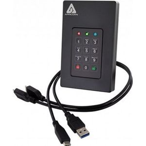 HDD ext. 2,5 5TB Apricorn Aegis Fortr. L3-FIPS Level 3 validated, USB3.0