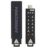 Apricorn - ASK3-NXC - USB Stick - Zwart - 4GB - Hardwarematig Versleuteld, PIN-Code Beveiliging, USB 3.1