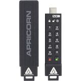 Apricorn - ASK3-NXC - USB-C native USB stick - 8GB - Hardwarematig Versleuteld - 256-bit AES XTS