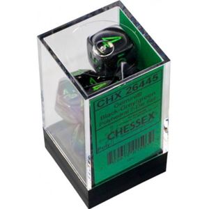 Gemini Black-Grey/Green Polydice (7)