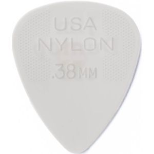 Dunlop Nylon Standard 0.38mm plectrum wit