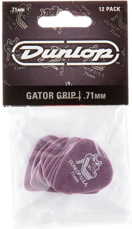 Jim Dunlop - Gator Grip - Plectrum - 0.71 mm - 12-pack