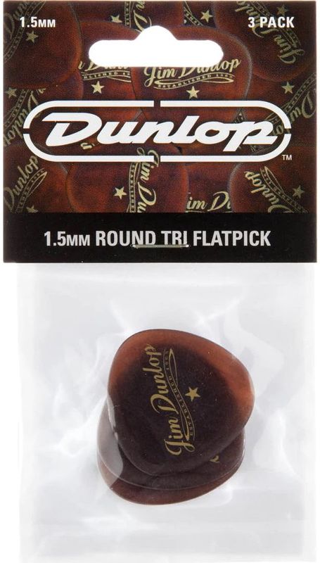 Jim Dunlop - Americana - Plectrum - Round Triangle - 1.50 mm - 3-pack