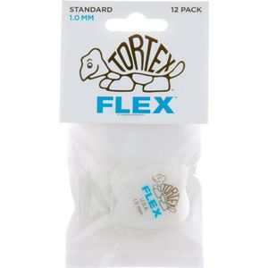 Dunlop 428P100 Tortex Flex plectrums, 1,00 mm, 12 stuks