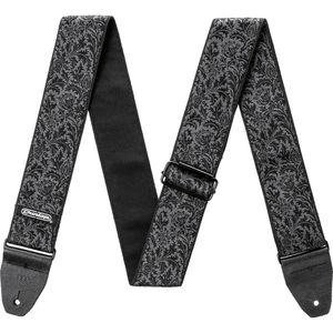 Dunlop Jacquard Gitaarriem - Black Thistle, zwart.