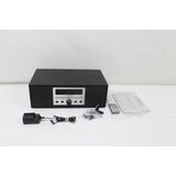 Crosley - Finn Radio CD Speler - Zwart - Houtlook - Bluetooth - FM-radio