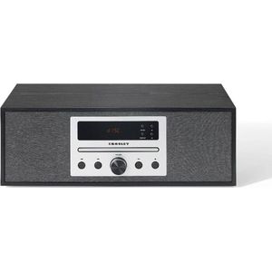 Crosley - Finn Radio CD Speler - Zwart - Houtlook - Bluetooth - FM-radio