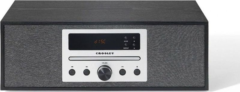 Crosley - Finn Radio CD Speler - Zwart - Houtlook - Bluetooth - FM-radio