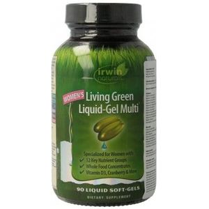 Irwin Naturals Living green liquid gel multi for women 90 softgels