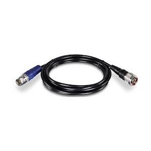 TRENDnet TEW-L402 2m N-Type N-Type Zwart, Blauw coax-kabel - zwart TEW-L402