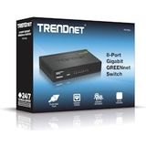 Trendnet - Teg-S82g - Netwerkschakelaar - Zwart - 8-poorts Gigabit, 16 GBit/s switchingsnelheid