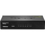 Trendnet - Teg-S82g - Netwerkschakelaar - Zwart - 8-poorts Gigabit, 16 GBit/s switchingsnelheid
