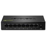 Trendnet - Teg-S82g - Netwerkschakelaar - Zwart - 8-poorts Gigabit, 16 GBit/s switchingsnelheid