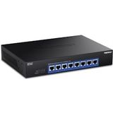 Trendnet - TEG-S708 - Switch - Zwart - 8-Poorts 10G, 160Gbps Switching Capaciteit, Rack-Mountable