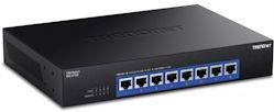 Trendnet - TEG-S708 - Switch - Zwart - 8-Poorts 10G, 160Gbps Switching Capaciteit, Rack-Mountable