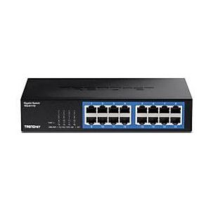 TRENDnet TEG-S17D Switch - 16 Poorten - Gigabit Ethernet - Zwart