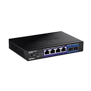 TRENDnet - Onbeheerde Stekkerdoos - 6 Poorten - 2,5GBASE-T en 10G SFP+ - Compact Design