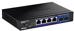 TRENDnet - Onbeheerde Stekkerdoos - 6 Poorten - 2,5GBASE-T en 10G SFP+ - Compact Design