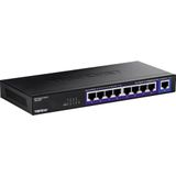 TRENDnet - TEG-S591 - Multi-gig-schakelaar - Zwart - 9-poorts met 8 x 2.5G RJ-45-poorten en 1 x 10G RJ-45-poort