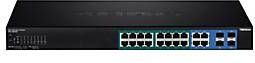 TRENDnet TPE-1620WS 16-poorts switch Gigabit Web Smart 16 PoE, 2 SFP (gedeeld) - zwart TPE-1620WS