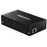 Trendnet - TPE-E110 - Gigabit PoE+ Repeater - Zwart - Totale uitbreiding tot 800 meter