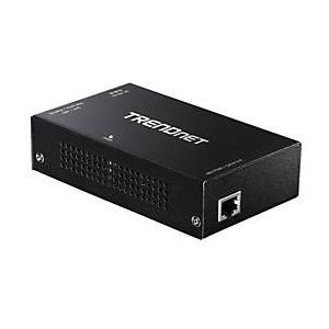 Trendnet - TPE-E110 - Gigabit PoE+ Repeater - Zwart - Totale uitbreiding tot 800 meter