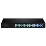 Trendnet - TPE-2840WS - Netwerkschakelaar - Zwart - 28-poorts Gigabit Web Smart PoE+