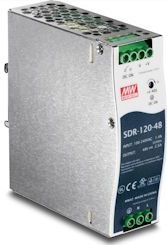 TRENDnet TI-S12048 120 W industriële DIN-railvoeding met enkele uitgang, extreem -25 tot 70 °C (-13 tot 158 °F) bedrijfstemperatuurbereik