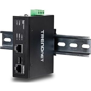 TRENDnet TI-IG60 Geharde Industriële Gigabit PoE+ Injector - zwart TI-IG60