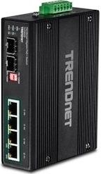 TRENDnet - TI-PG62B - Gigabit Switch - Zwart - 6-poorts PoE+ met 2 SFP-slots, IP30, -40 tot 75ºC bedrijfstemperatuur