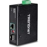 TRENDnet TI-UF11SFP Intern 1000Mbit/s Zwart netwerk media converter - zwart TI-UF11SFP