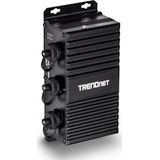 TRENDnet TI-EU120 2-poorts UPoE-extender Industrieel Outdoor Gigabit - zwart TI-EU120