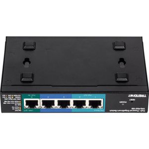 Trendnet - TPE-P521ES - Netwerkschakelaar - Zwart - 5-poorts Gigabit PoE+ EdgeSmart Switch