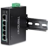 Trendnet - TI-PE50 - Schakelaar - Zwart - 5 Havens - PoE+